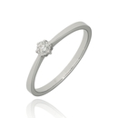 Fehér arany gyűrű 53-as méret - B47228